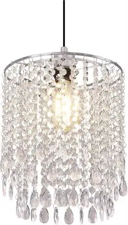 Acrylic Chandelier Shades,  Lamp Shade, 25cm, 2 Tie, View more
