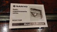 Manuel Vintage Sanyo – MGR750R