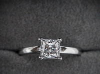 New 1 Carat Diamond Moissanite Princess Cut