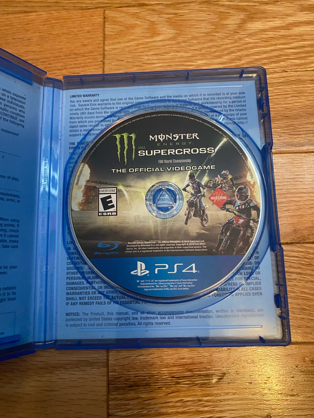 PS4 - “Monster Energy Supercross Official Videogame”  in Sony Playstation 4 in Fredericton - Image 2
