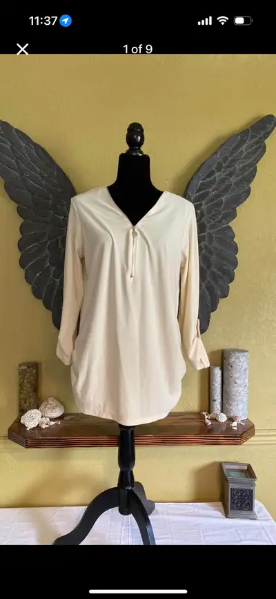 Lily Morgan Ivory White Blouse, View more