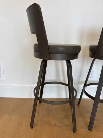Grey Leather Bar Stools, View more