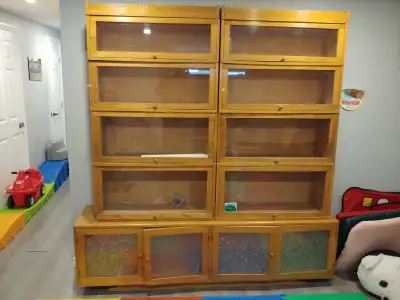 etagere notaire barrister bookcase bibliotheque oak chene notary avocat lawyer antique vintage etage...