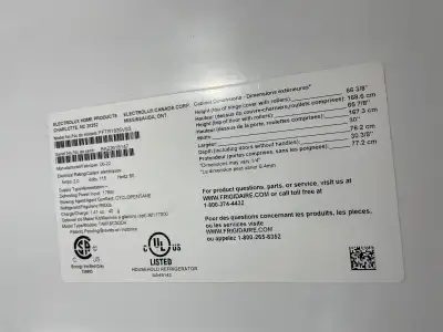 Réfrigérateur Frigidaire 18.21 pc à vendre, View more