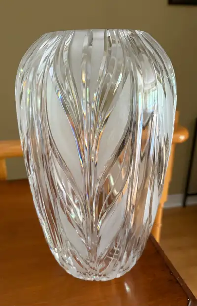 Crystal Vase 12 inches tall , View more