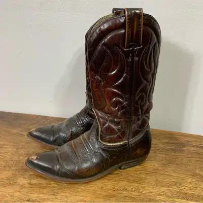 Vintage Leather Cowboy Boots / homme, View more