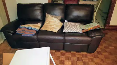 Reclining leather couch for sale, View more