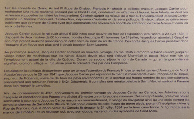 COLLECTIONS THÉMATIQUE # 23 ET #24 JACQUES CARTIER (8-13) dans Loisirs et artisanat  à Trois-Rivières - Image 3