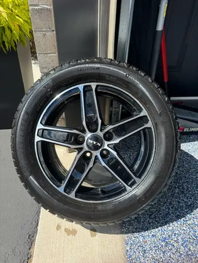 Get ready for winter with these barely used snow tires and rims with TPMS sensors. Tread is like new...