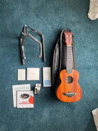 Ukulele with accessories 