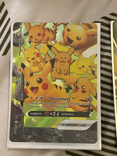 Pikachu V-Union Pokemon Card, View more