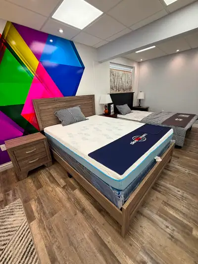 Brand New Queen Bed Floor Model Sale, View more