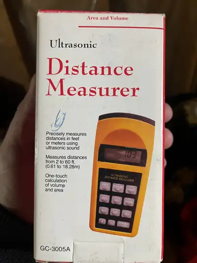 Ultrasonic distance meter new in box