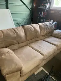Free couch very comfortable small hole 