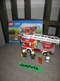 Lego City 60107 - Fire Ladder Truck 100% Complete w/ Manual
