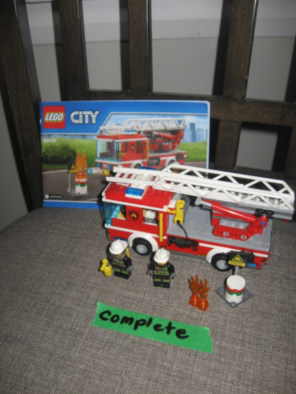 Lego fire cheap truck instructions 60107