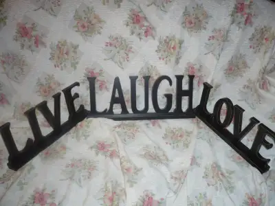 LIVE LAUGH LOVE wooden home decor, View more
