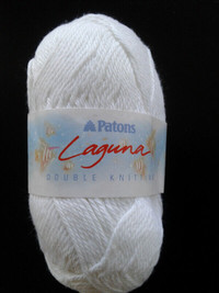4 balls White Patons Laguna cotton yarn