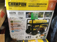 Champion model.  100554 Portable Generator, Black /Yellow