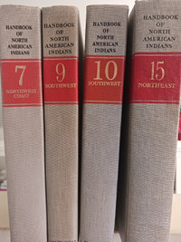 Handbook of North American Indians vols 7, 9, 10, 15