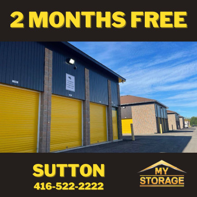 2 MONTHS FREE - Sutton/Georgina My Storage