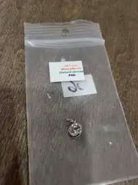 Brand New 10KT White Gold Diamond Necklace Pendant For Sale