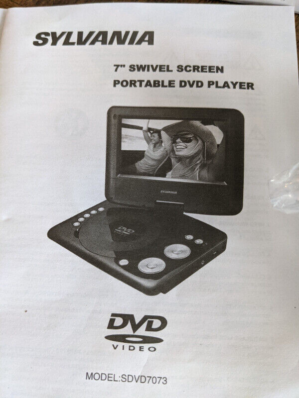 Sylvania Portable DVD with Swivel Screen in Video & TV Accessories in Peterborough - Image 4