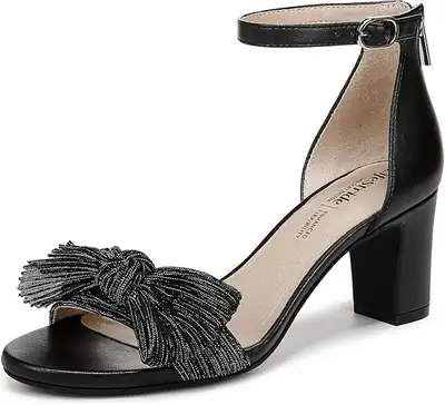 LifeStride Women's Florence Bow Heeled Sandal, Black, Size 11W, View more