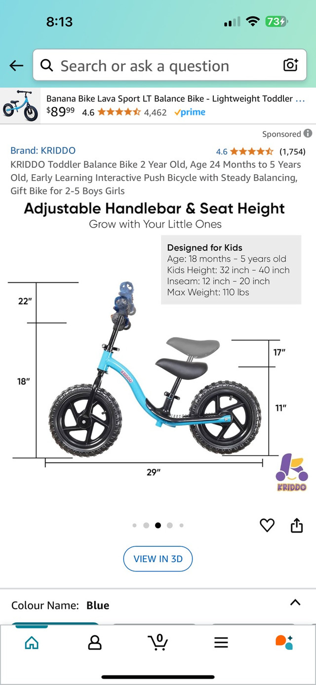 Brand New Kids Balance bike  in Kids in Grande Prairie - Image 3