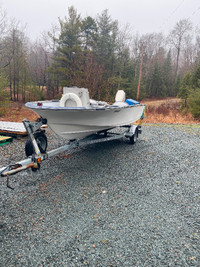 Boat, 25 HP Motor, and trailer for sale
