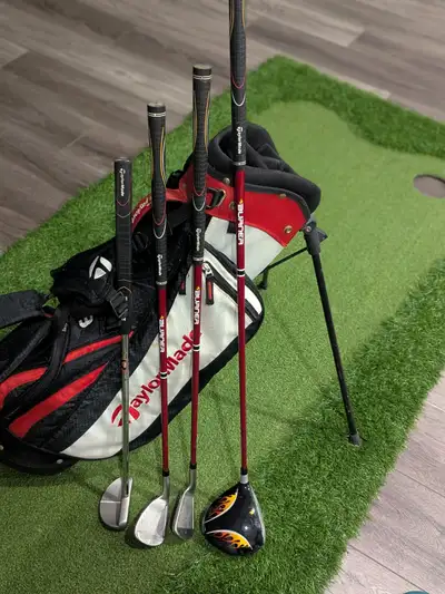 Taylormade Burner Junior Kids 5 Piece Golf Club Set with bag, View more