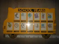 School bus photo frame