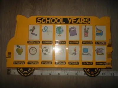 School bus photo frame, View more