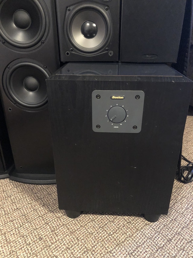 POLK 5 Speakers/Subwoofer Boston/Pioneer AV Receiver VSX 515K Chaînes