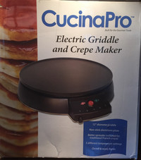 CucinaPro 12” Electric Griddle & Crepe Maker