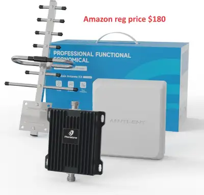 High Gain Cell Phone Signal Booster 4G LTE & 5G | Dual 4/5 Band, View more