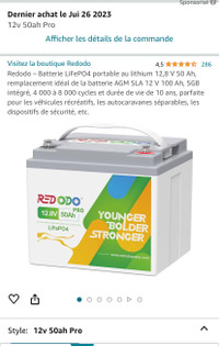 Batteries de kart ou quadriporteur