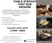 Table d’epoxy