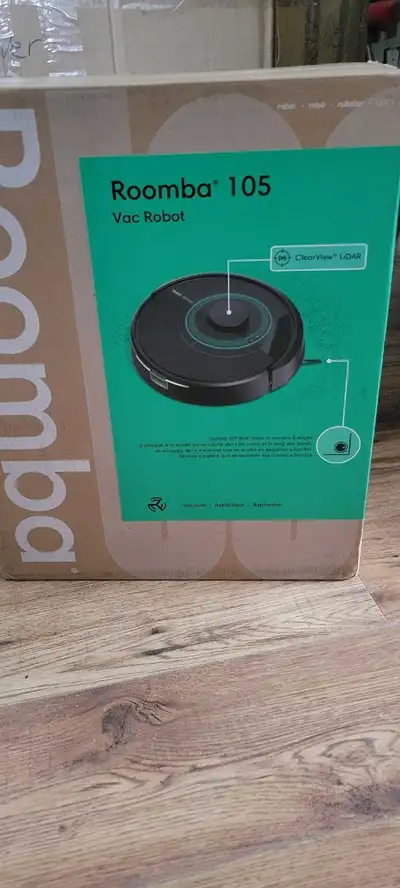Brand new in box Roomba 105 robotic vacuum. Reason for selling is it was a gift and I do not need it...