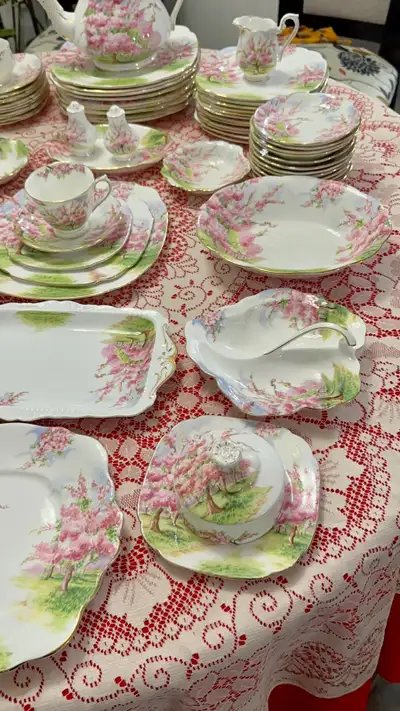 Vintage England Bone China Royal Albert Blossom Time$55 each ova, View more