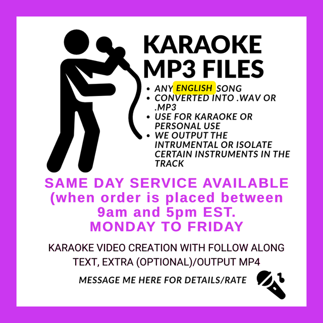 KARAOKE MP3 FILES508555189458063360