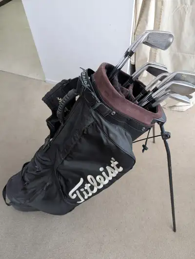Titleist Golf Clubs and Titleist Bag, View more