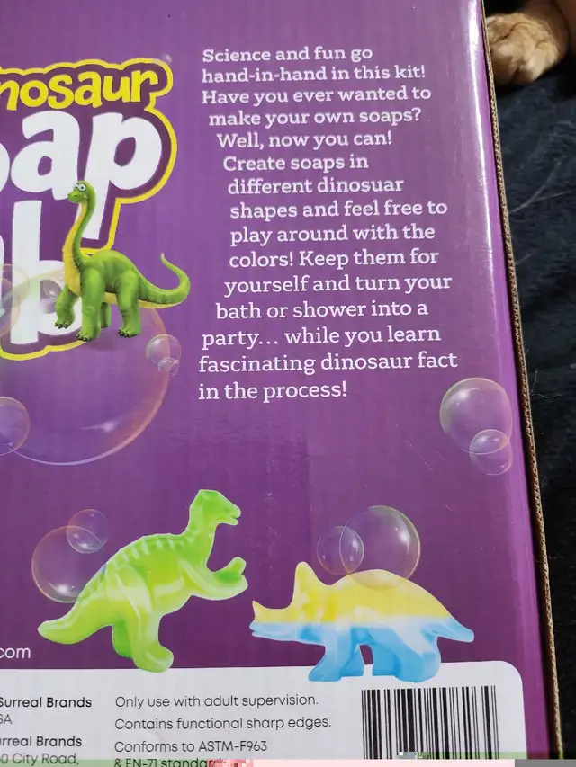 Dan &Darci  Dinosaur  Soap Lab in Hobbies & Crafts in Thunder Bay - Image 5