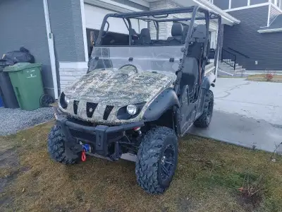 Im selling my rhino 700 electric power steering 4000 km good condition 2 inch lift front and back if...