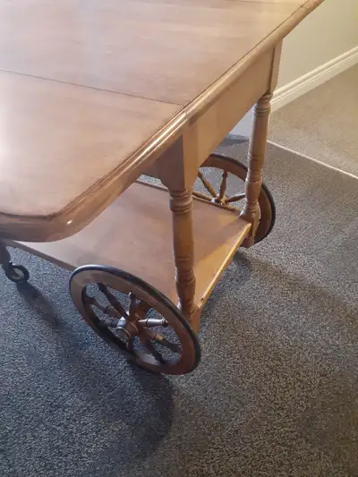 Oak side table, View more