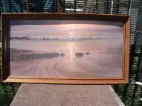 Large Painting in Solid Frame
