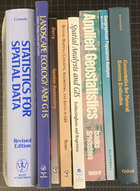 Books: Statistics, ecological/wildlife research, geostatistics