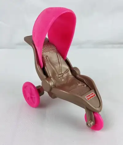 Vtg Fisher Price Loving Family Dollhouse Jogging Baby Stroller, View more