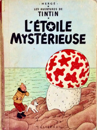 Vintage 1960 Pièce de collection "L'étoile mystérieuse" Tintin