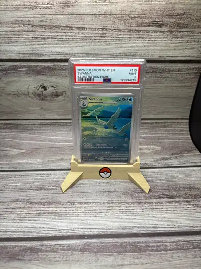 Pokémon Swanna illustration Rare PSA 9, View more
